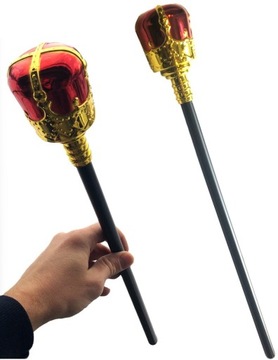 LUX King Set Золотая Корона Длинная накидка 150 см King Queen + Скипетр