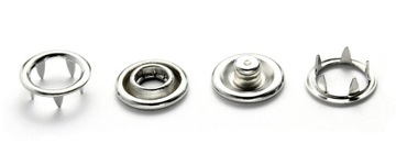 Zatrzaski, Napy 21mm, 10 kpl, nierdzewne,bez niklu