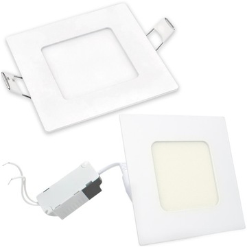 MAŁA MOCNA LAMPA NA SUFIT WPUSZCZANA BIAŁA NEUTRALNA 3W 230V DZIENNA