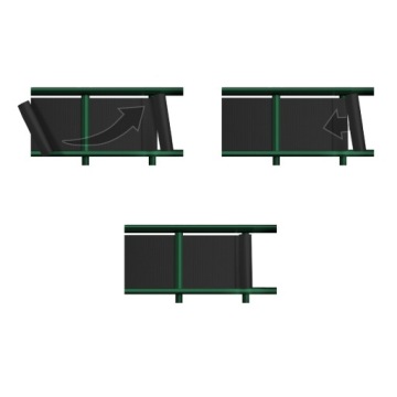 Лента ограждения для забора, узкая, 4,75 см х 35 м, антрацит УФ + клипсы