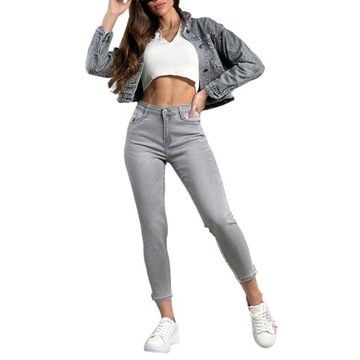 SPODNIE JEANSOWE DAMSKIE S6776 M - 38