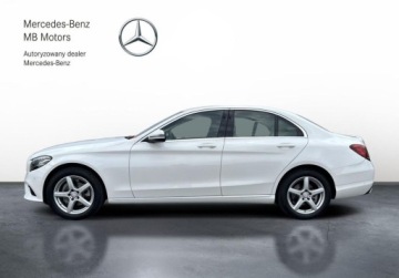 Mercedes Klasa C W205 Limuzyna Facelifting 1.6 C160 129KM 2019 Mercedes-Benz Klasa C SalonPL 9G Nawigacja Kamera LED Alufegi Czujniki Par, zdjęcie 11
