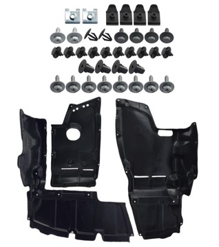 Toyota Avensis T25 2003 - 2009 osłona pod silnik komplet + spinki motażowe
