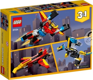 LEGO CREATOR 31124 Супер РОБОТ 3 в 1 Самолет-Дракон 6+