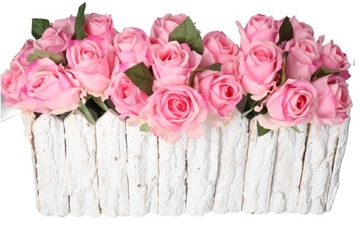 DONICZKA OSŁONKA DREWNIANA DUŻA BIAŁA KORYTKO