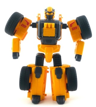 AUTO ROBOT ŻÓŁTA KOPARKA DO SKRĘCANIA 2W1 TRANSFORM