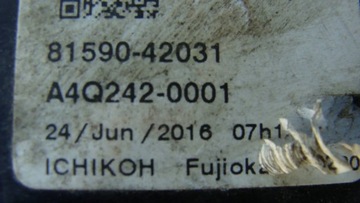 LEVÝ SVĚTLO ZADNÍ W KRYT TOYOTA RAV4 IV FACELIFT 81590-42031
