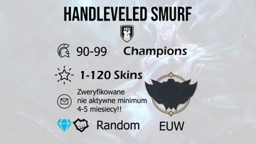 League Of Legends KONTO LOL EUW inactive +90champ