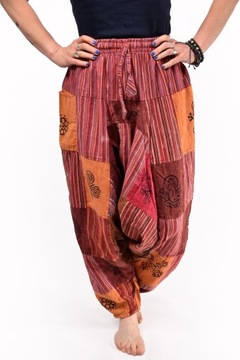 Szarawary NEPAL Alladynki Joga HANDMADE Kolorowe