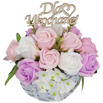 Мыло цветы букет розы гортензии ароматные ПОДАРОК ​​НА ДЕНЬ МАТЕРИ