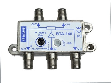Rozdzielacz aktywny sygnału TV TELMOR RTA-140