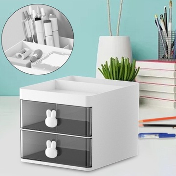 Органайзер для аксессуаров для макияжа белого цвета.