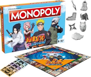MONOPOLY NARUTO SHIPPUDEN PL + GRATIS PUZZLE