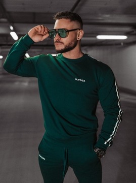 OLAVOGA STRIPES MEN 2024 мужской комплект бутылочно-зеленый - L