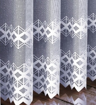 Firana wzór 628d109 rozm. 200x250cm (z obszyciem)