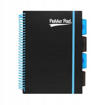 Kołozeszyt PUKKA PAD NEON BLACK B5 niebieski