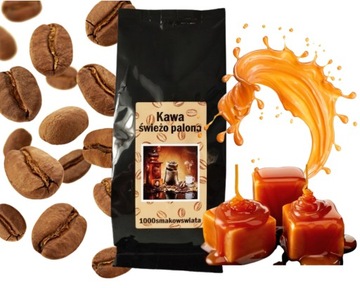 KARMELOWA - KAWA SMAKOWA ziarnista (mielenie gratis) 100 g KARMEL