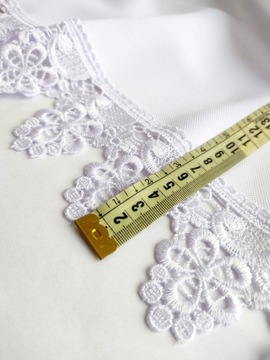 Скатерть Элегантная гипюрово-кружевная устойчивая к загрязнениям белая 160х260