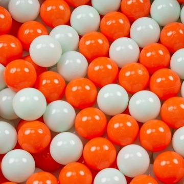KiddyMoon Plastikowe kulki piłeczki 7cm 100 sztuk