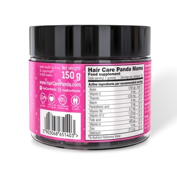 УХОД ЗА ВОЛОСАМИ PANDA MAMA - БИОТИН 2500% НИАЦИН СЕЛЕН