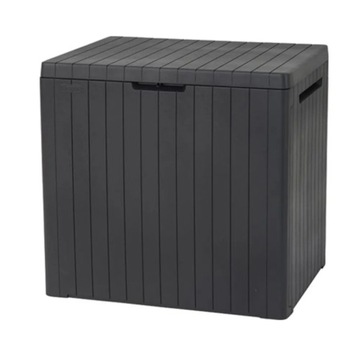 Skrzynia ogrodowa tworzywo sztuczne 113 l szary city box
