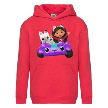 BLUZA KOCI DOMEK GABI Z KAPTUREM 116 cm 5-6 LAT