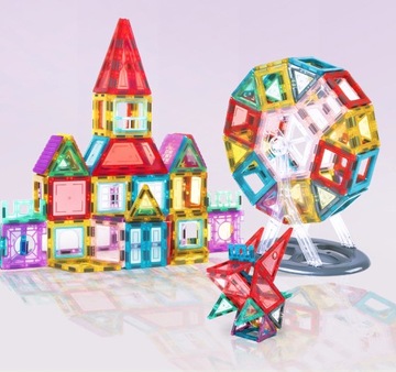 МАГНИТНЫЕ БЛОКИ УЧЕБНЫЙ НАБОР 109 ЭЛЕМЕНТОВ