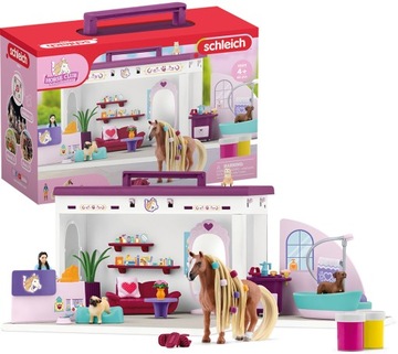 SCHLEICH 42614 SOFIAS SALON PIĘKNOŚCI DLA ZWIERZĄT + AKCESORIA