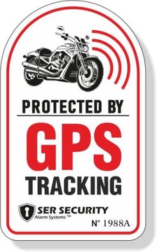 Naklejka GPS TRACKING - POJAZD MONITOROWANY