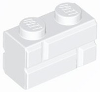 Lego 98283 klocek cegła 1x2 biały 1 szt N