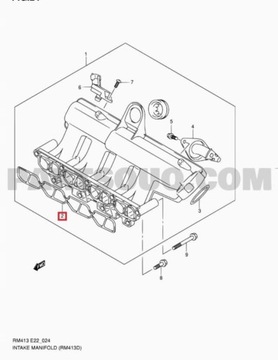 TĚSNĚNÍ KOLEKTORU SACÍHO SUZUKI IGNIS II 1.3 D