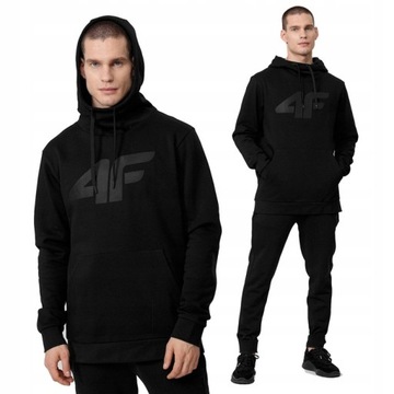 СПОРТИВНАЯ ТОЛСТОВКА МУЖСКАЯ 4F С КАПЮШОНОМ, СВИТШОТ, XL