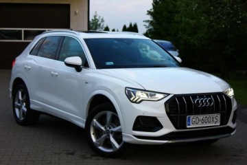 Audi Q3 II SUV 2.0 45 TFSI 230KM 2019 Audi Q3 45 TFSI Quattro 230KM S-Tronic S-Line I Wlasciciel PL Serwisowany