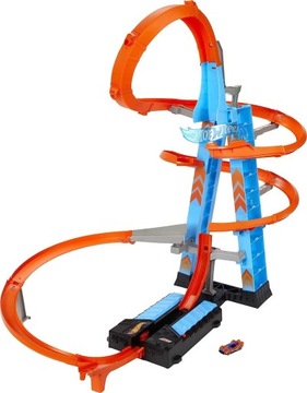 HOT WHEELS WIEŻA PODNIEBNE KRAKSY + SAMOCHÓD GWT39 BONUS ZESTAW DO ZABAWY