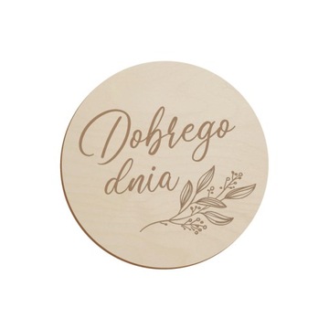 Drewniana podkładka pod kubek z grawerem