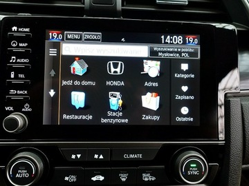 Honda Civic X Hatchback 5d Facelifting 1,5 VTEC TURBO 182KM 2020 Honda Civic AUTOMAT+EL.DACH Kraj 1wł BEZWYPAD, zdjęcie 23