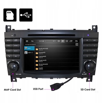 РАДИО GPS ANDROID Mercedes Benz CLC W203 2008-2010