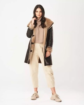 Меган женская дубленка - L