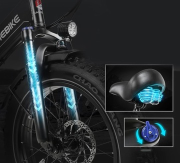 Электрический велосипед для взрослых Samebike 750 Вт 48 В 13 Ач 80 км 40 км/ч 20*4,0 дюйма