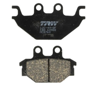 KLOCKI HAMUCLOWE TYŁ YAMAHA YZF-R 125 08-18 TRW