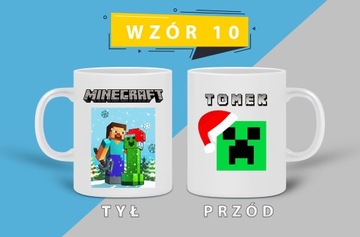 КРУЖКА MINECRAFT + ИМЯ ПОДАРОК ​​НА ДЕНЬ РОЖДЕНИЯ ПРАЗДНИКИ