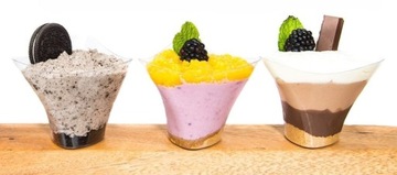 Pucharki do deserów ADMIRAL pojemniki do przekąsek wielorazowe 100ml 24szt