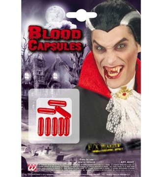 KAPSUŁKI KRWI WAMPIRA HALLOWEEN
