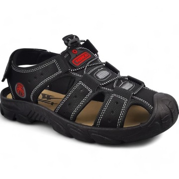 РАБОЧАЯ ОБУВЬ ТРЕККИНГОВЫЕ СПОРТИВНЫЕ САНДАЛИИ ДЫШАЩАЯ МУЖСКАЯ КОЖА