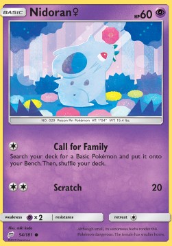 Karta Pokemon Nidoran (TEU 54) 54/181
