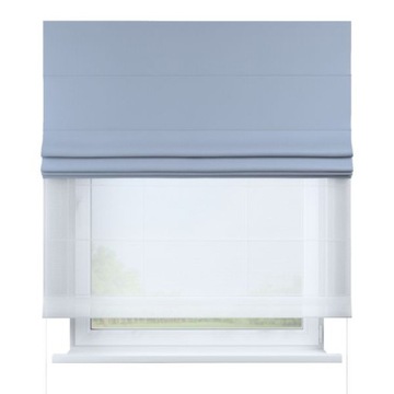 Римская штора Duo затемняющая голубь 130х170