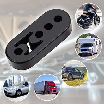 WIESZAK TŁUMIKA GUMOWY TŁUMIENIE NA UKŁADU WYDECHOWEGO 4 OTWORY 12mm 4SZT