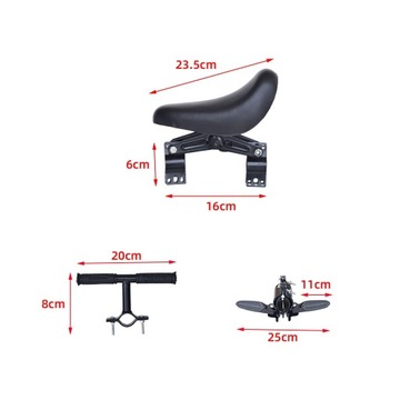 Profesjonalne miękkie siodełko rowerowe dla dzieci Mountain z kierownicą i pedałami