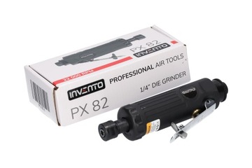 INVENTO Пневматическая шлифовальная машина PX82, прямая 1/4 дюйма, 6 мм, 22 000 об/мин.