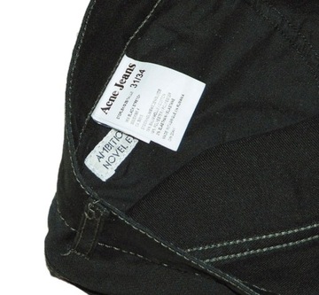 ACNE STUDIOS 'MIX BLACK STRETCH' MĘSKIE JEANSY 31/34